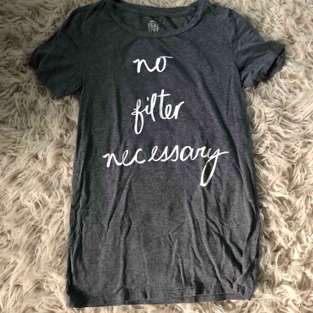xs aerie soft grey tshirt